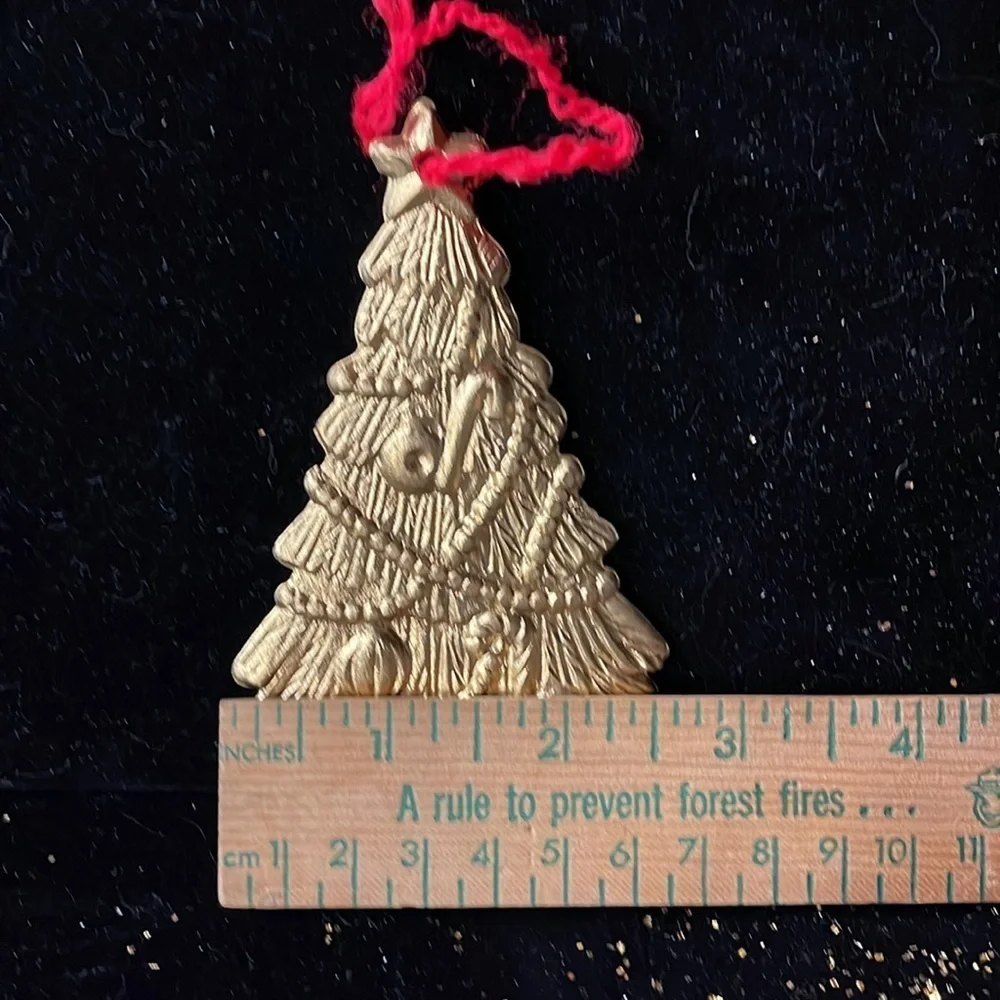 Vintage Gold Tone Tree Ornanent